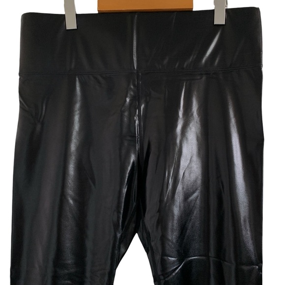 knix x The Birds Papaya Legging Womens XXL Black Liquid Sleek New - Picture 4 of 8